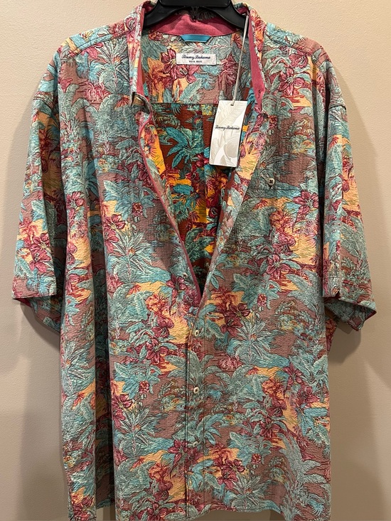 Tommy Bahama Other - Tommy Bahama Nova Wave Retro Vibes Cotton-Blend Shirt